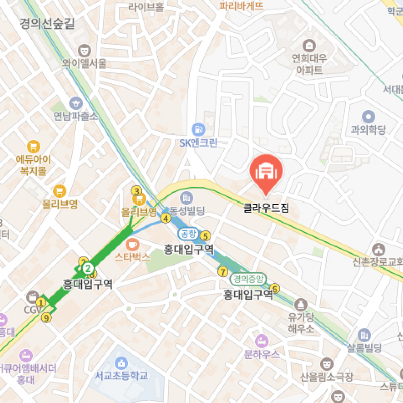 홍대입구역 클라우드짐 회원권 양도합니다